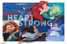 Disney Princess - Heart Strong-null-Lamina Framed Poster