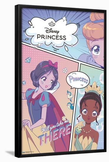 Disney Princess: Manga - Faces-Trends International-Framed Poster