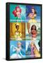 Disney Princess - Scenic Grid-Trends International-Framed Poster