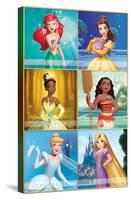 Disney Princess - Scenic Grid-Trends International-Stretched Canvas