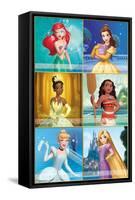 Disney Princess - Scenic Grid-Trends International-Framed Stretched Canvas