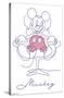 Disney Simple Moments Line Art - Mickey Mouse-Trends International-Stretched Canvas
