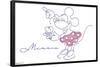 Disney Simple Moments Line Art - Minnie Mouse-Trends International-Framed Poster