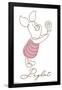 Disney Simple Moments Line Art - Piglet-Trends International-Framed Poster