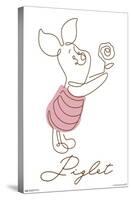 Disney Simple Moments Line Art - Piglet-Trends International-Stretched Canvas