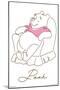 Disney Simple Moments Line Art - Pooh-Trends International-Mounted Poster