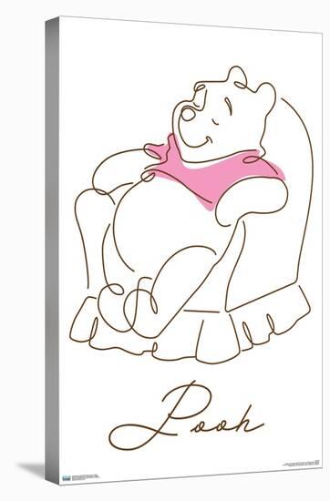 Disney Simple Moments Line Art - Pooh-Trends International-Stretched Canvas