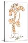 Disney Simple Moments Line Art - Tigger-Trends International-Stretched Canvas