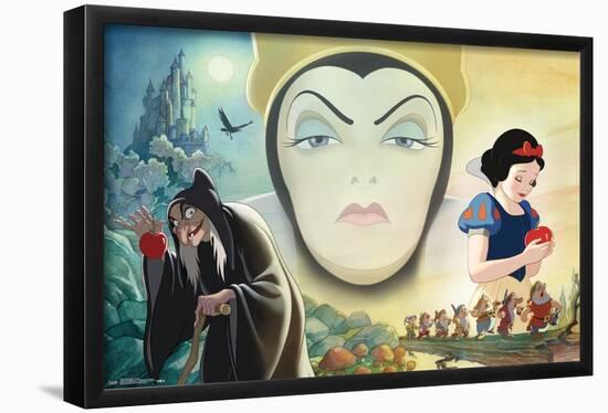 Disney Snow White and the Seven Dwarfs - Collage-Trends International-Framed Poster