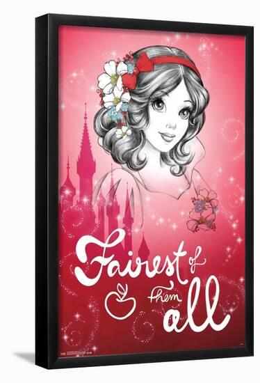 Disney Snow White and the Seven Dwarfs - Fairest of them All-Trends International-Framed Poster