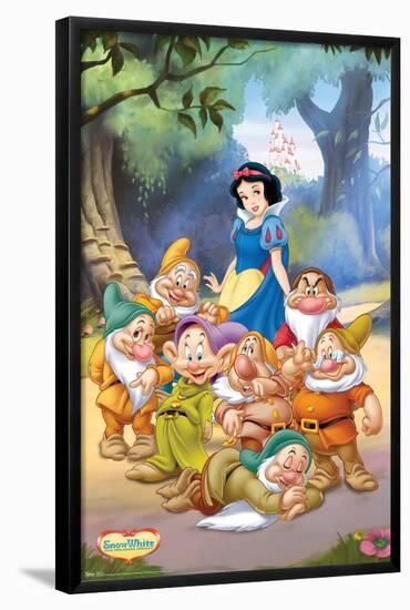 Disney Snow White and the Seven Dwarfs - Group-Trends International-Framed Poster
