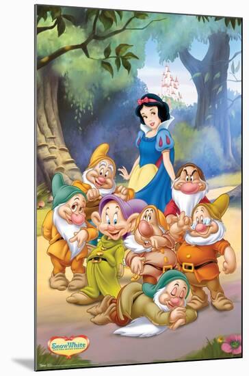 Disney Snow White and the Seven Dwarfs - Group-Trends International-Mounted Poster