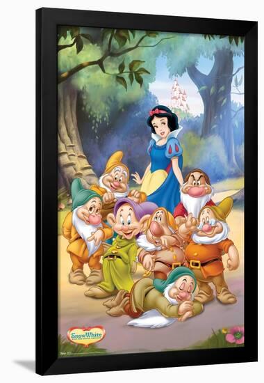 Disney Snow White and the Seven Dwarfs - Group-Trends International-Framed Poster