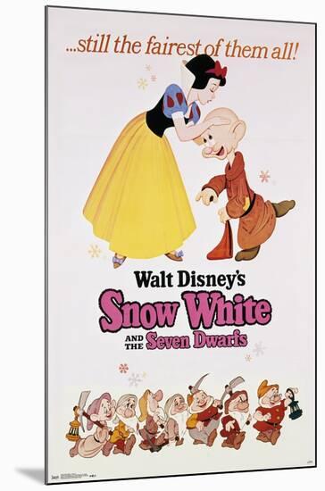 Disney Snow White and the Seven Dwarfs - Still the Fairest One Sheet-Trends International-Mounted Poster