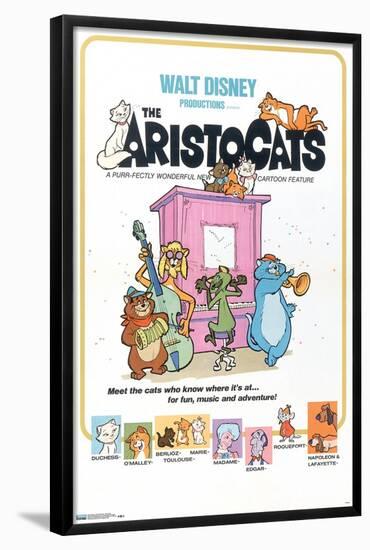 Disney The Aristocats - One Sheet-Trends International-Framed Poster