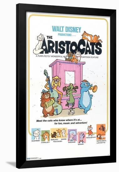 Disney The Aristocats - One Sheet-Trends International-Framed Poster