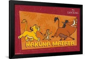 Disney The Lion King 1994 - Hakuna Matata-Trends International-Framed Poster