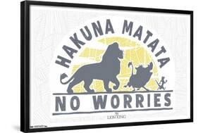 Disney The Lion King 1994 - No Worries-null-Framed Standard Poster