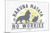 Disney The Lion King 1994 - No Worries-null-Mounted Standard Poster