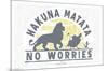 Disney The Lion King 1994 - No Worries-Trends International-Mounted Poster