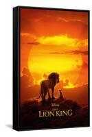 Disney The Lion King - Mufasa And Simba-Trends International-Framed Stretched Canvas