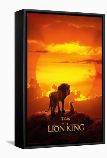 Disney The Lion King - Mufasa And Simba-Trends International-Framed Stretched Canvas