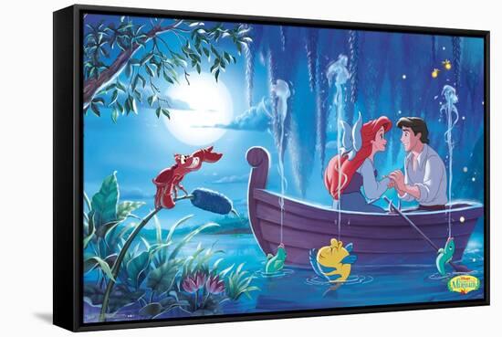 Disney The Little Mermaid - Ariel - Kiss The Girl-Trends International-Framed Stretched Canvas