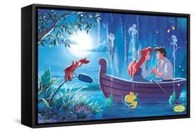 Disney The Little Mermaid - Ariel - Kiss The Girl-Trends International-Framed Stretched Canvas