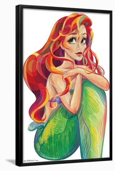 Disney The Little Mermaid - Ariel - Stylized-Trends International-Framed Poster