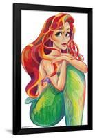 Disney The Little Mermaid - Ariel - Stylized-Trends International-Framed Poster