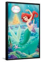 Disney The Little Mermaid - Ariel - Swimming Pose-Trends International-Framed Poster