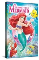 Disney The Little Mermaid - Cover-Trends International-Stretched Canvas