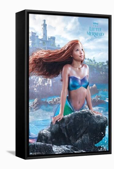 Disney The Little Mermaid - Sea Splash-Trends International-Framed Stretched Canvas