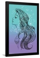 Disney The Little Mermaid - Sketch-Trends International-Framed Poster