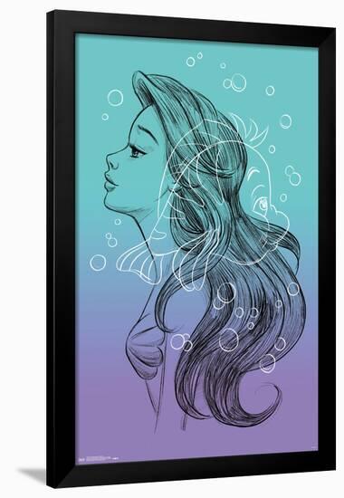 Disney The Little Mermaid - Sketch-Trends International-Framed Poster
