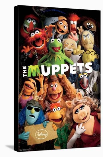 Disney The Muppets - One Sheet-Trends International-Stretched Canvas