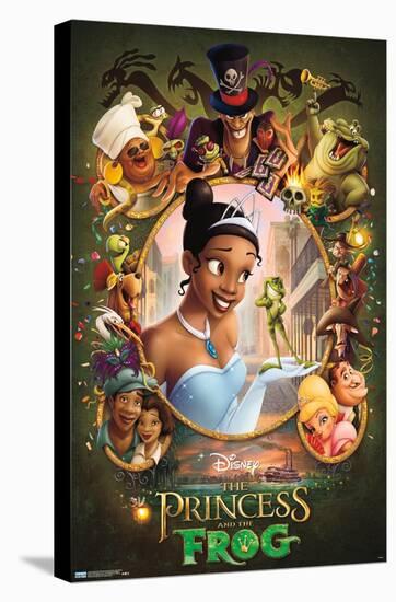 Disney The Princess And The Frog - One Sheet-Trends International-Stretched Canvas