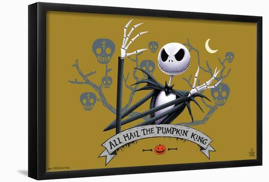 Disney Tim Burton's The Nightmare Before Christmas - All Hail-Trends International-Framed Poster