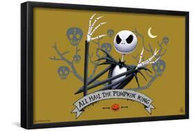 Disney Tim Burton's The Nightmare Before Christmas - All Hail-Trends International-Framed Poster