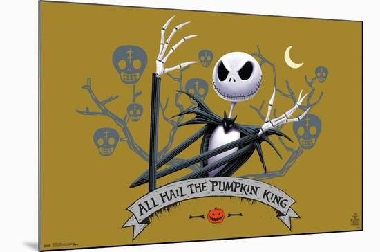 Disney Tim Burton's The Nightmare Before Christmas - All Hail-Trends International-Mounted Poster