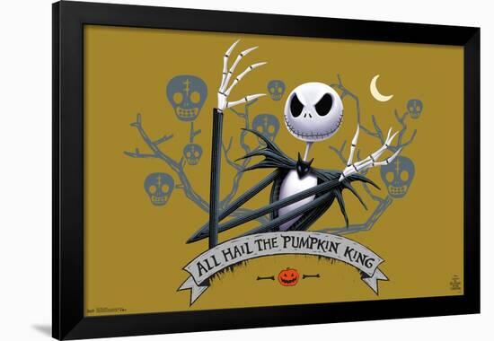 Disney Tim Burton's The Nightmare Before Christmas - All Hail-Trends International-Framed Poster