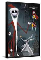 Disney Tim Burton's The Nightmare Before Christmas - Collage-Trends International-Framed Poster