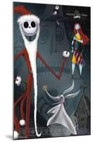 Disney Tim Burton's The Nightmare Before Christmas - Collage-Trends International-Mounted Poster
