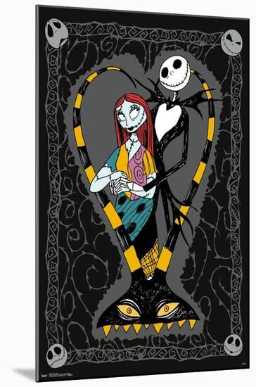 Disney Tim Burton's The Nightmare Before Christmas - Couple-Trends International-Mounted Poster
