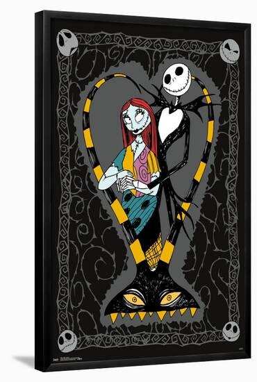 Disney Tim Burton's The Nightmare Before Christmas - Couple-Trends International-Framed Poster