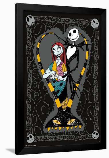 Disney Tim Burton's The Nightmare Before Christmas - Couple-Trends International-Framed Poster