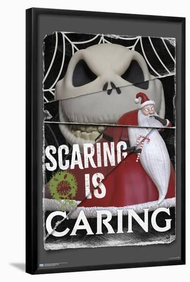 Disney Tim Burton's The Nightmare Before Christmas - Distorted Caring-Trends International-Framed Poster