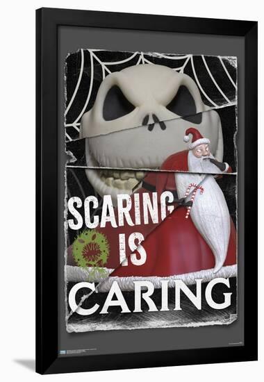 Disney Tim Burton's The Nightmare Before Christmas - Distorted Caring-Trends International-Framed Poster