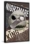 Disney Tim Burton's The Nightmare Before Christmas - Distorted Jack-Trends International-Framed Poster