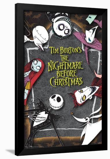 Disney Tim Burton's The Nightmare Before Christmas - Group-Trends International-Framed Poster